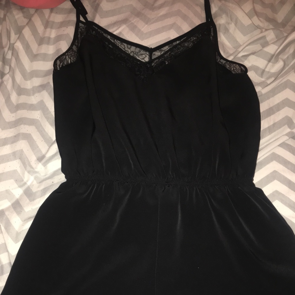 Forever 21 black lace romper